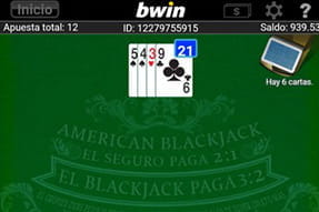 Fácil manejo y uso para Blackjack desde el móvil