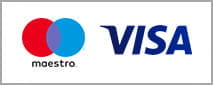 Logotipos de Maestro y Visa.