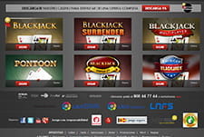 Vista previa de los estilos de Blackjack en Sportium