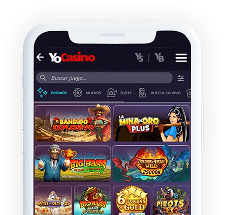 Un móvil con la página web de Platincasino en la pantalla