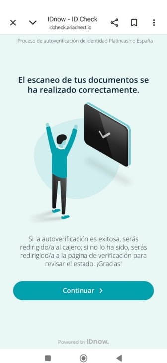 Confirmación de identidad antes de conseguir tiradas gratis en Platincasino