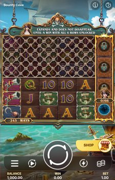 Partida a la slot móvil Bounty Cove.