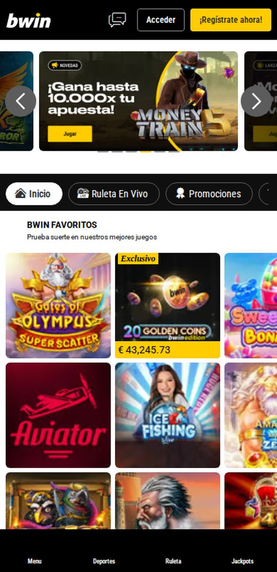 bwin móvil: lobby