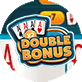 Logo del vídeo póker Double Bonus, disponible en casinos online de España.