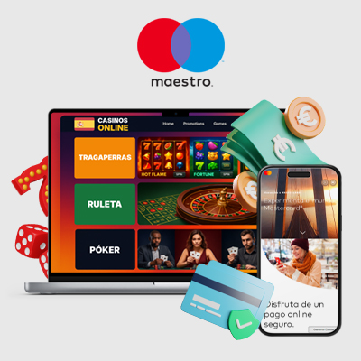 Dispositivos muestran casinos con Maestro en España.