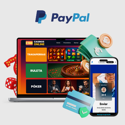 Dispositivos muestran casinos con PayPal en España.