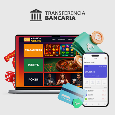Oferta de juegos en un casino online con transferencia bancaria
