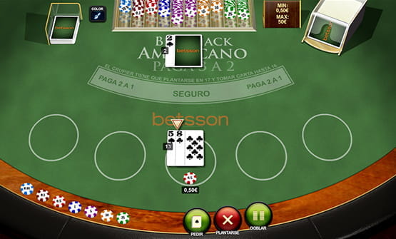 Juego demo del Blackjack Americano para casinos online.