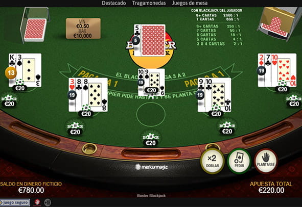 Carta Blackjack Buster Online