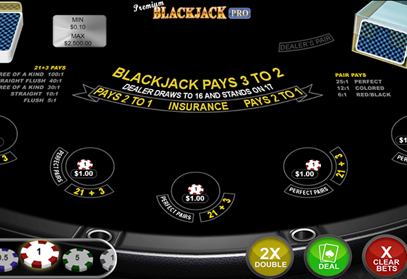 Tablero del juego Blackjack Premium Pro para bwin en España.