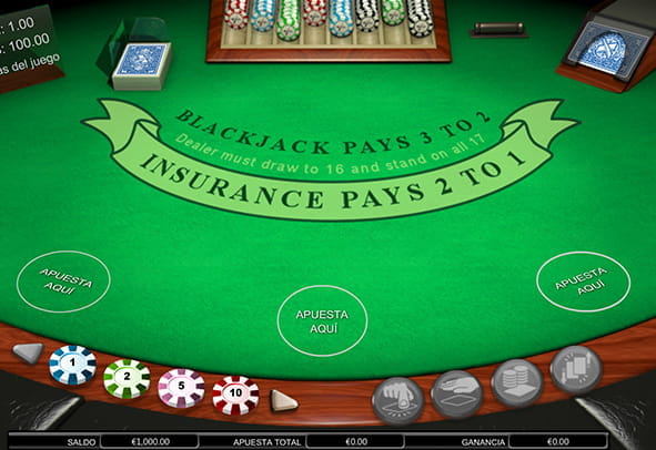 Juego demo del Blackjack Monte Carlo Multihand.