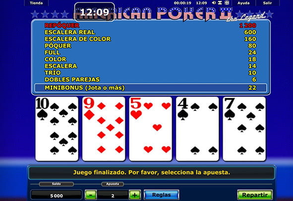 Portada del American Poker II para casinos online.