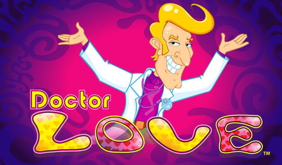 La imagen muestra la carátula de la tragaperras Doctor Love.
