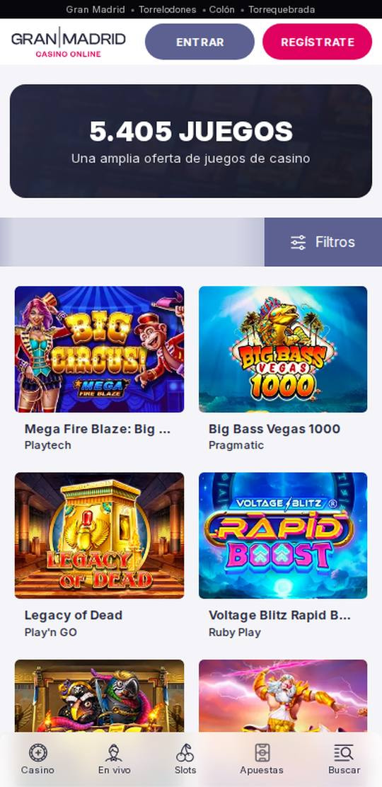 Gran Madrid Casino Online móvil: slots