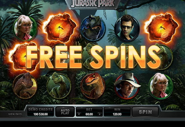 Prueba ahora la máquina Jurassic Park totalmente gratis, sin registro o ingreso de dinero real.