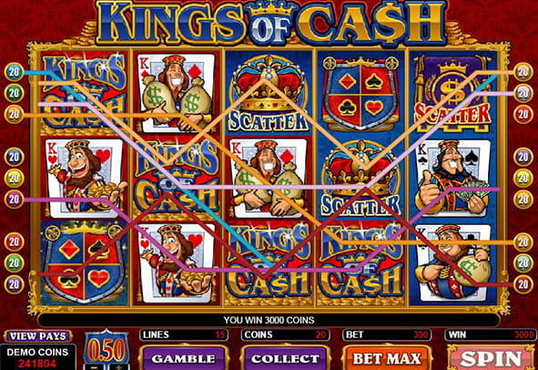 Prueba ahora la máquina King of Cash totalmente gratis, sin registro o ingreso de dinero real.