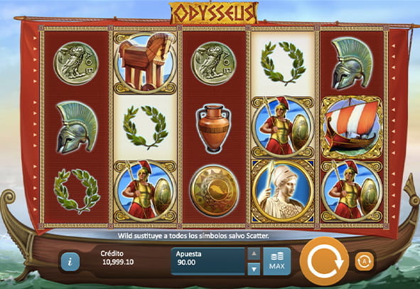 La tragaperras Odysseus para casinos online.