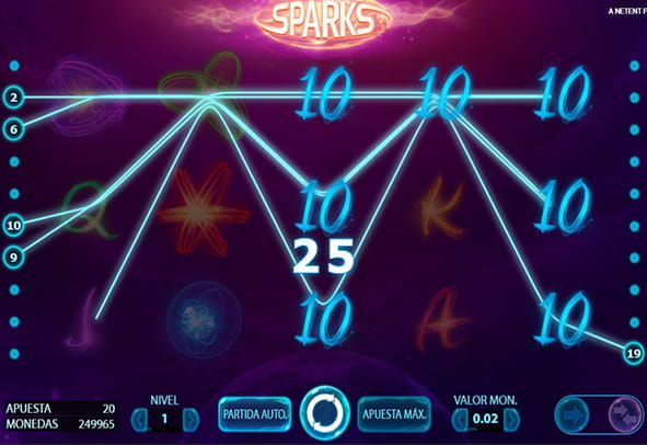 Prueba ahora la máquina Sparks totalmente gratis, sin registro o ingreso de dinero real.