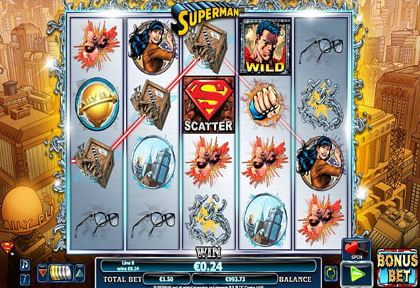 Prueba ahora la máquina Superman totalmente gratis, sin registro o ingreso de dinero real.
