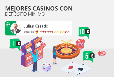 Casinos online con depósitos mínimos de 1, 3 y 5€