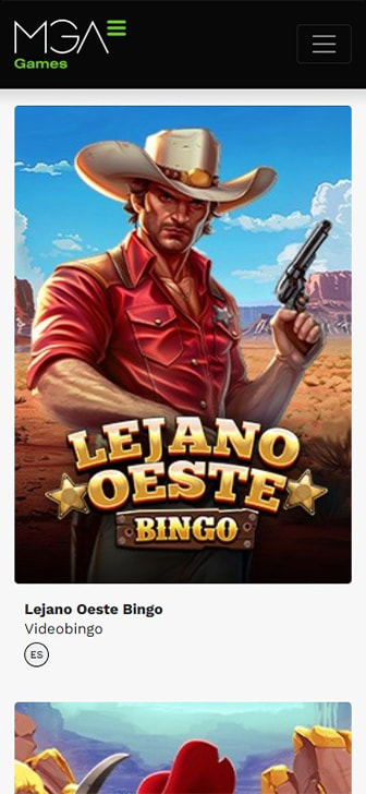 Página de inicio de MGA con sus mejores juegos