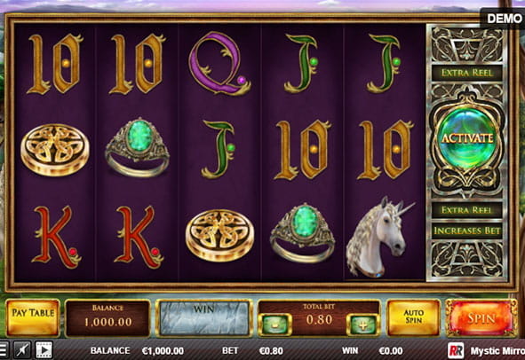 Previa del tablero de la slot Mystic Mirror de la afamada marca Red Rake Gaming.