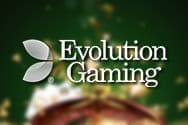 Logotipo del proveedor de juegos de casino Evolution Gaming.