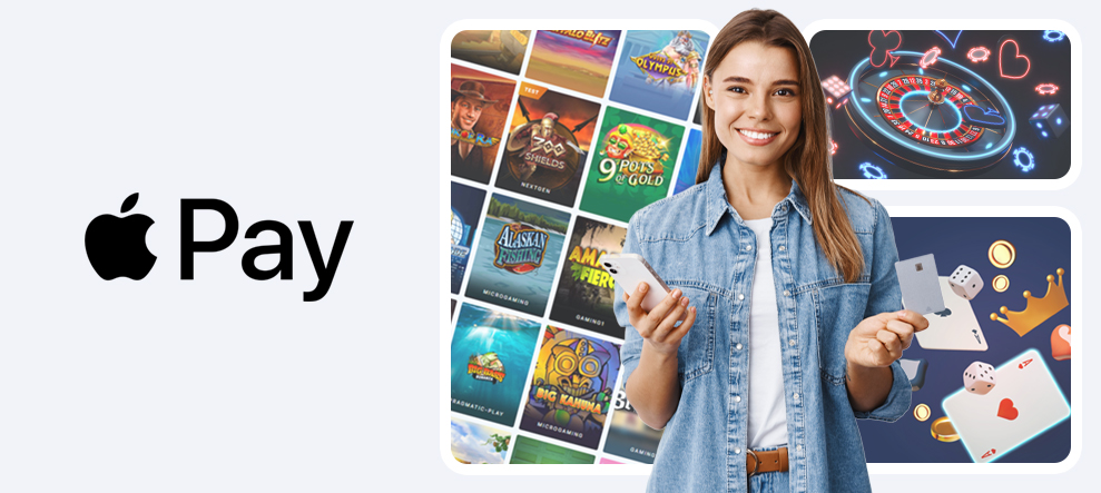 Una persona jugando en un casino con Apple Pay desde España