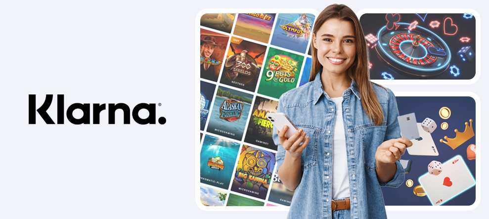 Mujer depositando en un casino con Klarna en España