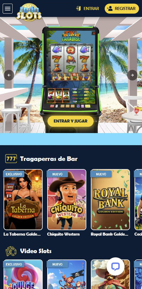 Página de inicio del casino TodoSlots.