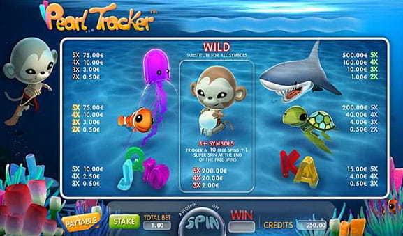 Portada de la slot Pearl Tracker para casinos online de España.