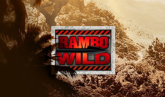 Portada de la tragaperras Rambo para casinos online.