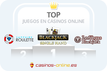 Podio con los juegos de casino con mejor porcentaje de pago en España.