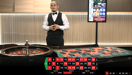 Ruleta en vivo Casiopea de Playtech.