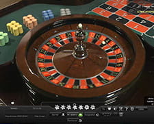 Imagen de la ruleta de Casino Gran Madrid en juego.