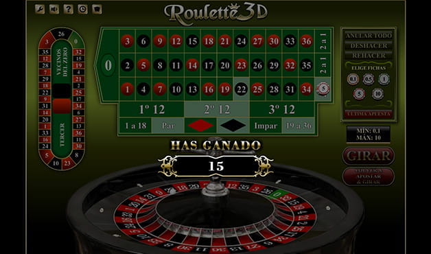Una partida a la ruleta 3D.