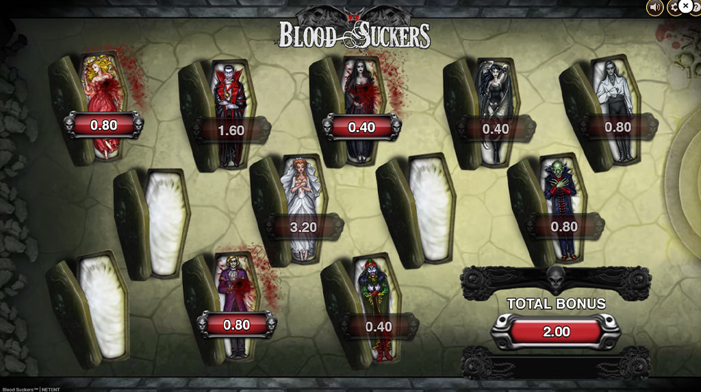 Bono de ataúdes y giros gratis de la slot Blood Suckers