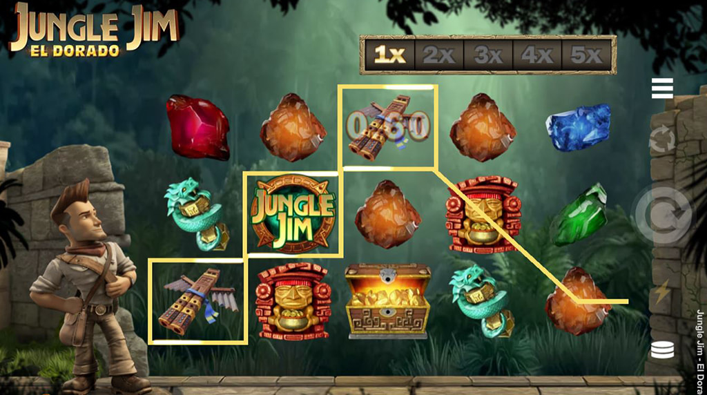 Tiradas gratis y carretes rodantes de la slot Jungle Jim El Dorado