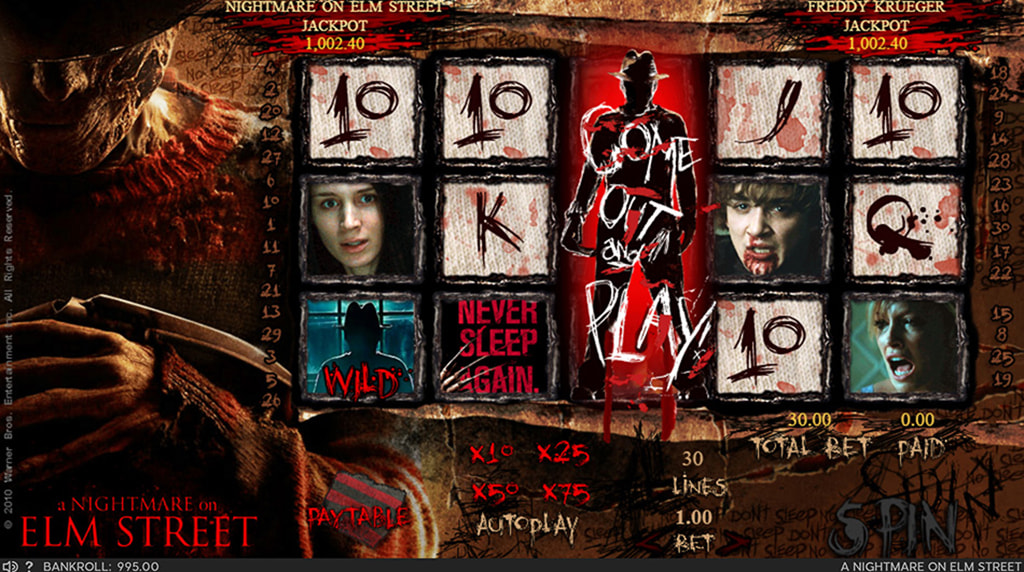 Ronda de bonificación de la slot Nightmare on Elm Street