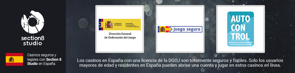 Logos de las licencias que poseen los casinos.