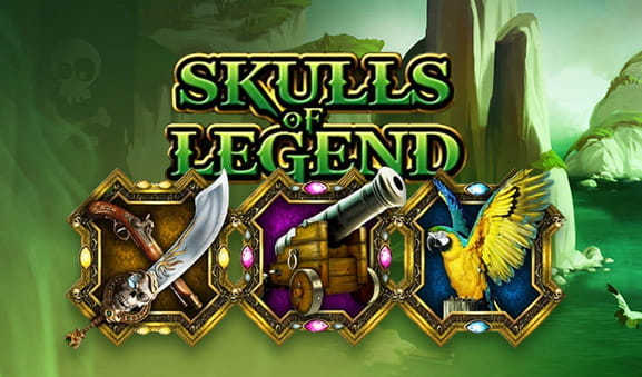 Portada de la tragaperras Skulls of Legend desarrollada por la empresa proveedora de software iSoftBet.