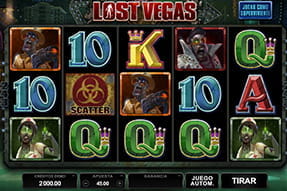 Portada de la slot Lost Vegas.