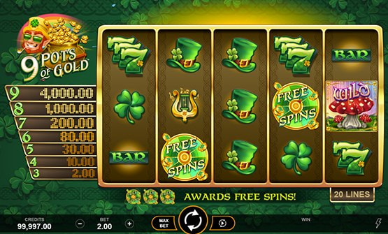 9 Pots of Gold Megaways Online Demo 1