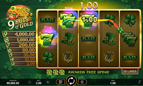 9 Pots of Gold Megaways Online Demo 2