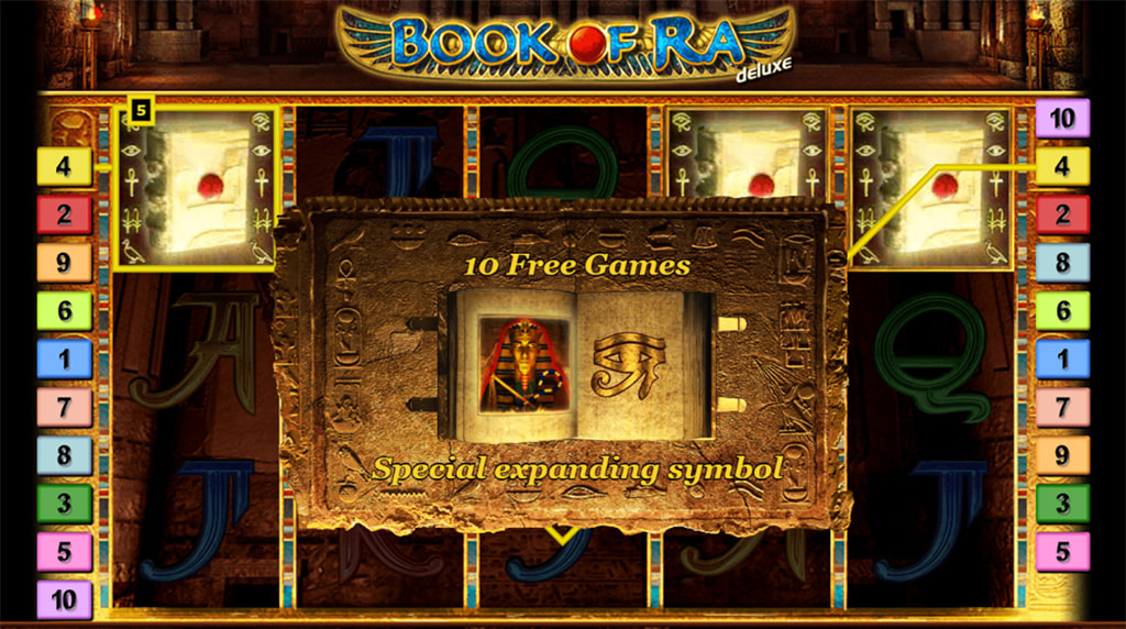 Funciones especiales de la slot Book of Ra Deluxe