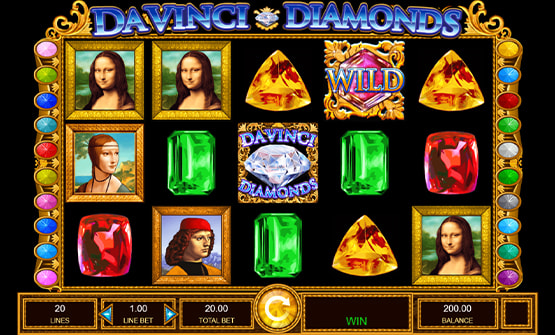 Da Vinci Diamonds Online Demo 1