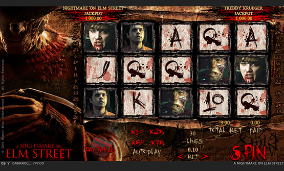 Nightmare on Elm Street Slots Demo 1