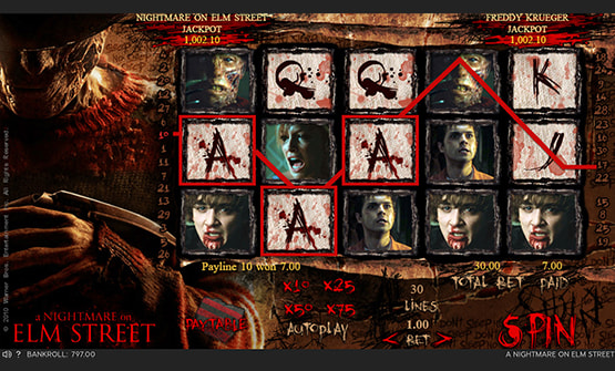 Nightmare on Elm Street Slots Demo 2