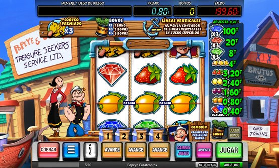 Popeye Cazatesoros Online Demo 2