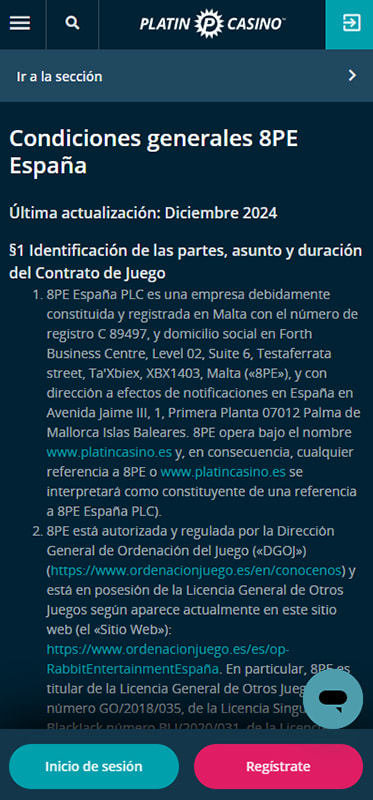 Los términos de pago de OlyBet